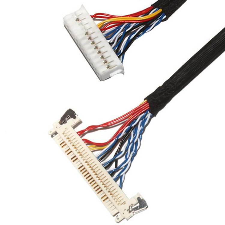 Customize Length 2.0mm Pitch Lvds Cable Assembly 30 Pin IPEX DF11-24DS-2C To FI-X3OHL OEM/ODM
