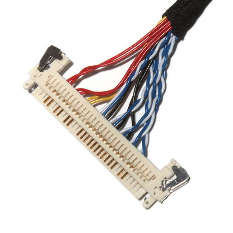 Customize Length 2.0mm Pitch Lvds Cable Assembly 30 Pin IPEX DF11-24DS-2C To FI-X3OHL OEM/ODM