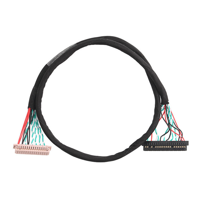 OEM/ODM 30 Pin LVDS Cable Assembly WL1258h-20P TO  DF13-2 Lvds Display Connector