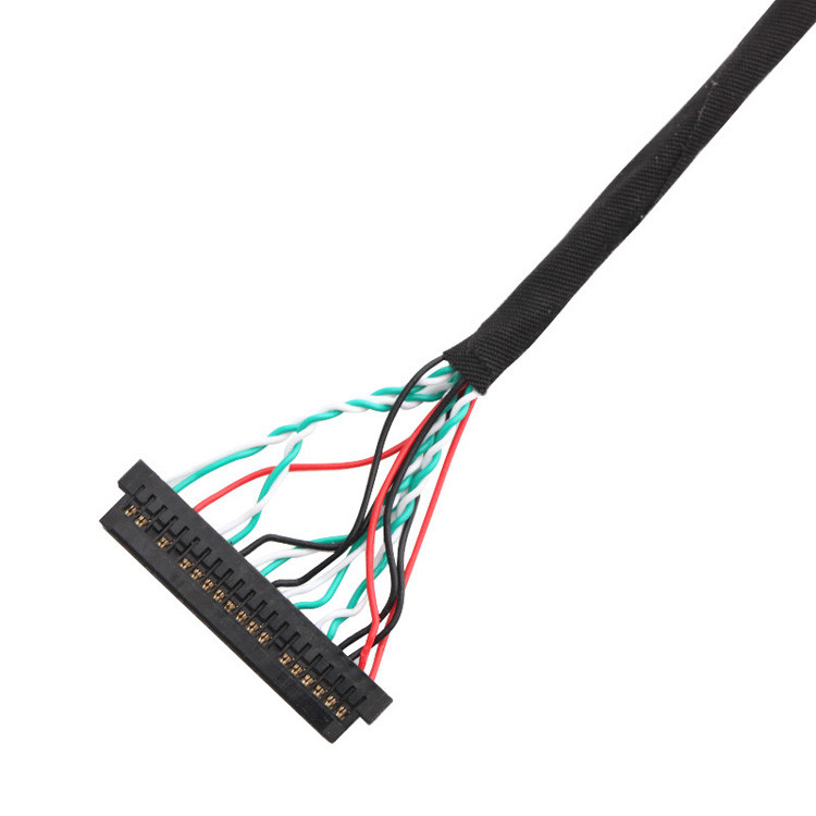 OEM/ODM 30 Pin LVDS Cable Assembly WL1258h-20P TO  DF13-2 Lvds Display Connector