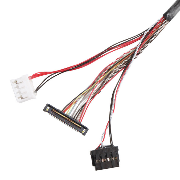 JST PHR-4 Connector To IPEX 20453-240T-03 To 20380-R30T-06 LVDS Harness Cable Assembly