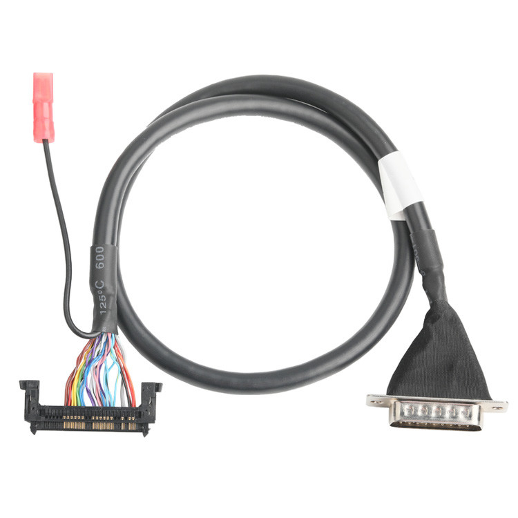 OEM/ODM LVDS Cable Assembly From JAE FI-RE51HL 51-Pin To HD-SUB 26-Pin Male Solder UL 1007 20AWG Cable
