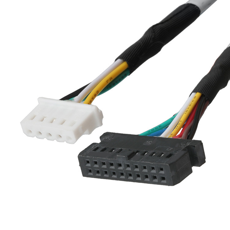 OEM/ODM LVDS Cable From LHE PHSD 30P Pitch 2.0mm To A2545 20P Pitch 2.54mm, Wire UL1007 24AWG, Color As Per Pin-Out