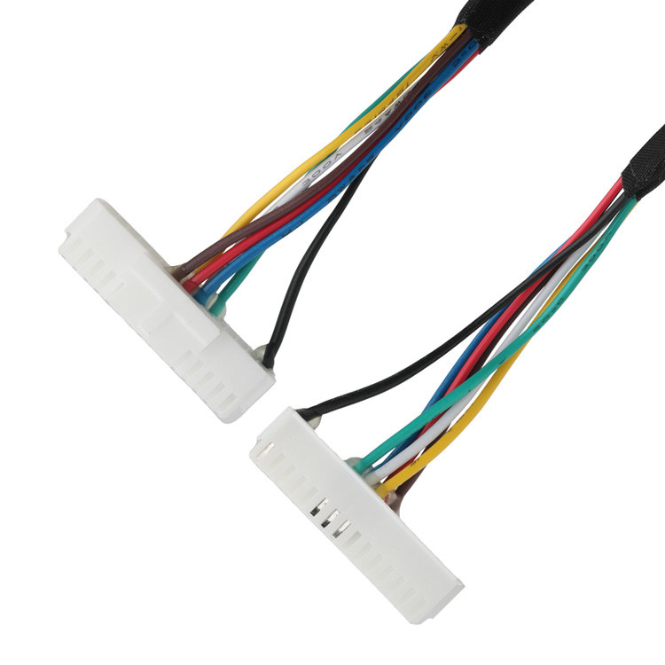 OEM/ODM LVDS Cable From LHE PHSD 30P Pitch 2.0mm To A2545 20P Pitch 2.54mm, Wire UL1007 24AWG, Color As Per Pin-Out