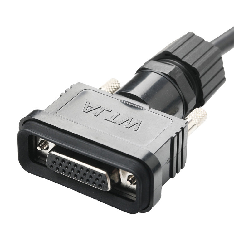 OEM/ODM Customized Length ROHS LVDS Cable Assembly From HDB-26BMMA-SL7001 Male To HDB-26BFFA-SL7001 Female