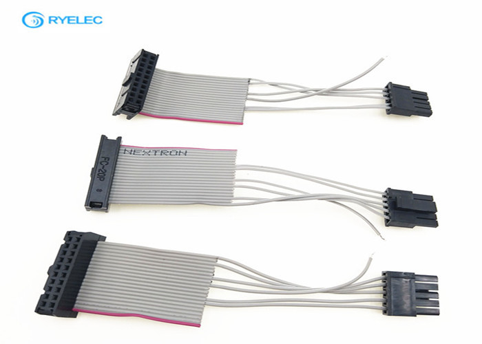 Micro - Fit 3.0mm Female Grey IDC Ribbon Cable With FC - 20 Pin To 5 Pin