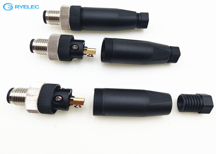 Waterproof IP67 Male RF Antenna Connector For Molding / Field Installation Assembly
