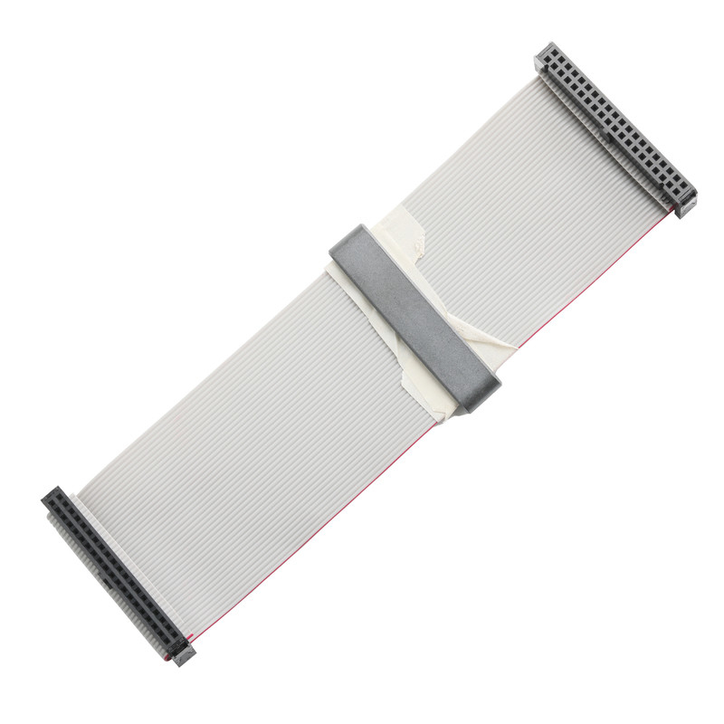 IDC FC-2*20P 40Pin 2.54mm Pitch Black PBT+G/F UL2651 28AWG IDC Flat Ribbon Cable 1.27mm Pitch OEM/ODM
