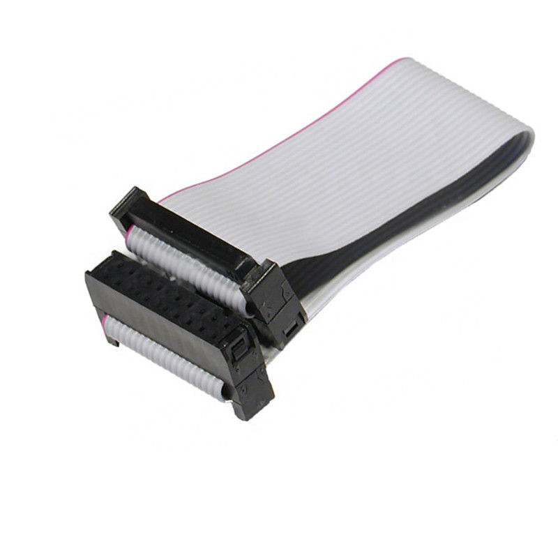 2.54 mm pitch Flat Flexible Ribbon Cable , 10 Pin IDC Cable 60mm Length