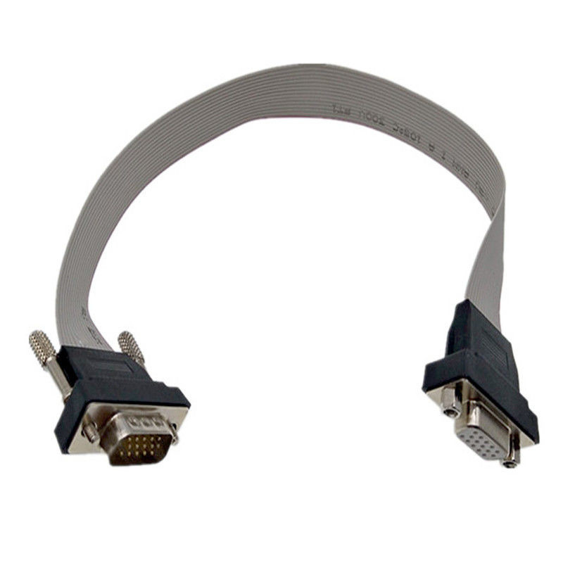 VGA HDB15 Male To Female Ribbon Cable 15pin Connector lvds display connector
