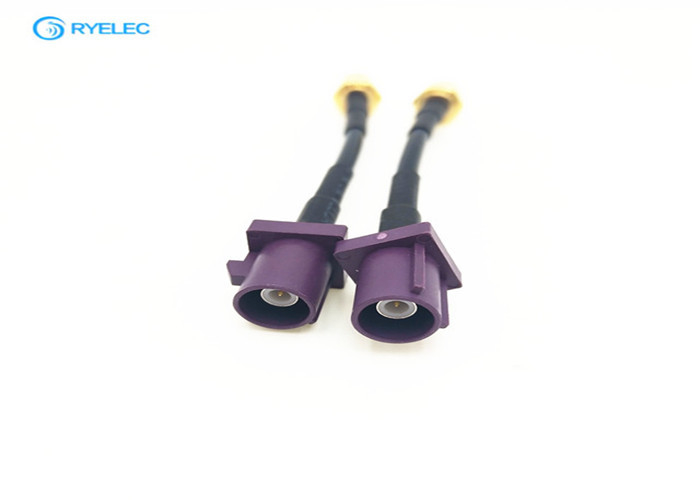 Fakra To SMA Connector RF Cable Assemblies For WIFI Antenna Low Loss Type Available