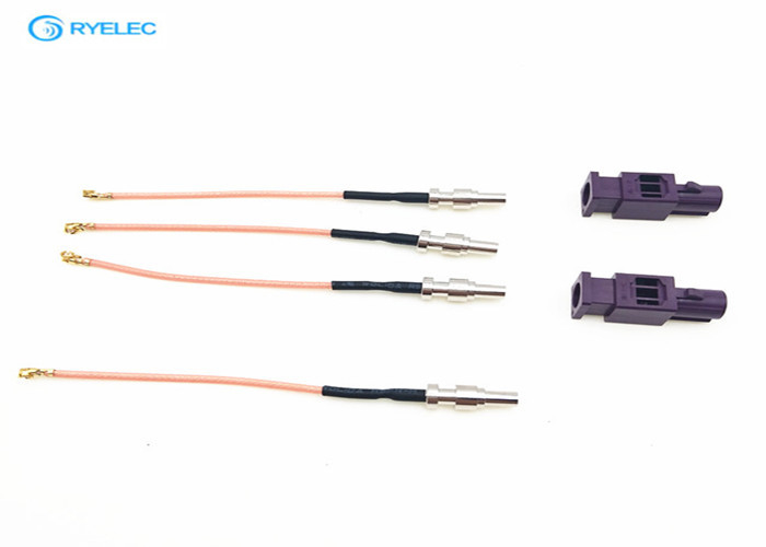 Waterproof Coaxial Low Loss Coaxial Cable , RF Cable Harness Assembly