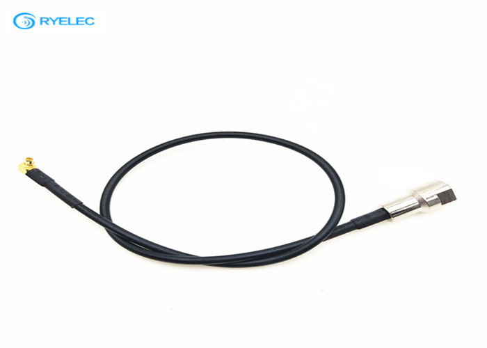 Right Angle Coaxial Cable Assemblies , MMCX To FME RF Coaxial Aerial Cable