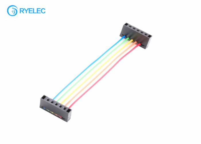 5pin single row idc 2.54mm pitch to idc2.54 wire to board colourful electronic harness