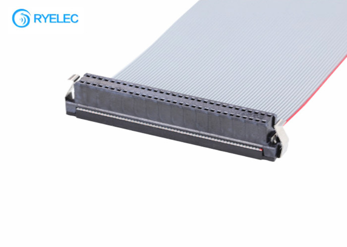 AC / DC100V Flexible Grey Ribbon Cable , 60 Pin FC Connector Flat Ribbon Power Cable supplier