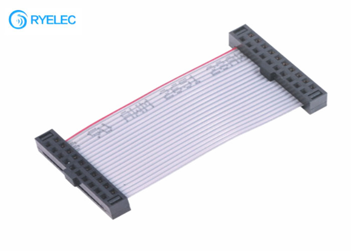 Double Row 2*10 Pin Flat Ribbon Cable IDC 1.27mm Pitch To IDC 1.27 Connector Available supplier
