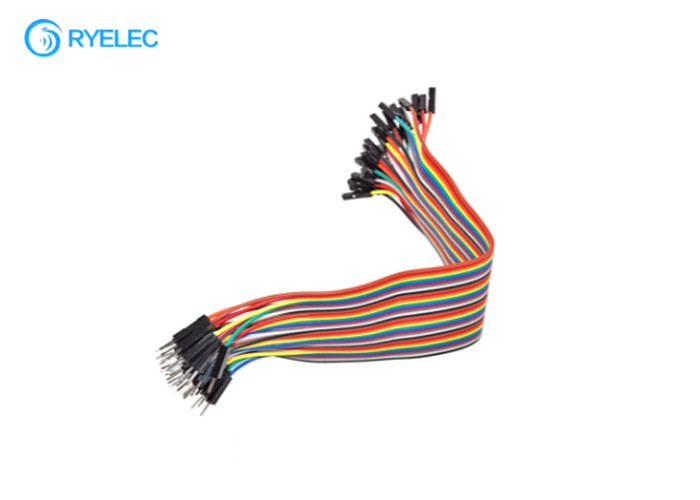 20cm Male To Female Flat Ribbon Cable Assembly 2.54mm Pitch 1P-1P 40 Pin