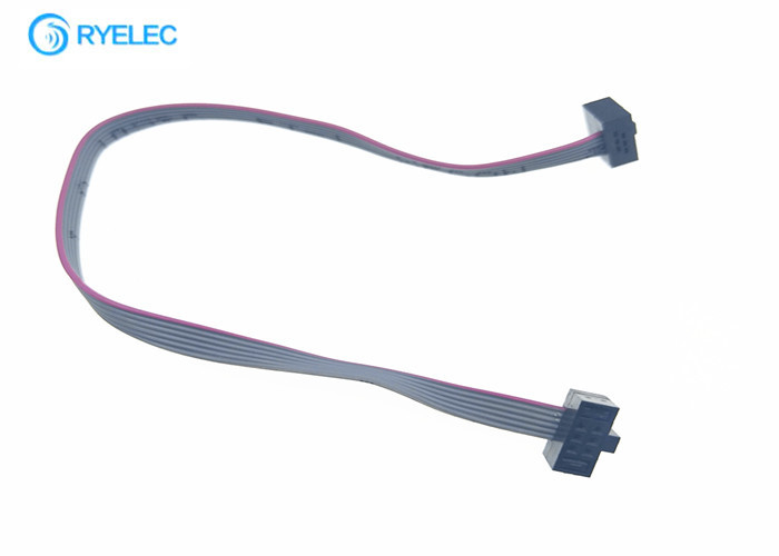 Double Row 1.27 mm Pitch Ribbon Cable , IDC 0.635mm Ribbon Connector Cable