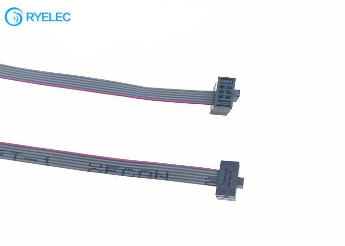 Double Row 1.27 mm Pitch Ribbon Cable , IDC 0.635mm Ribbon Connector Cable