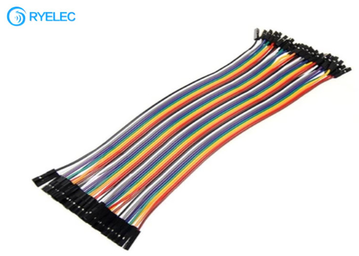 40 Pin Dupont Header Female To Female Jumper Wires 2.54 Mm Pitch Connector Available