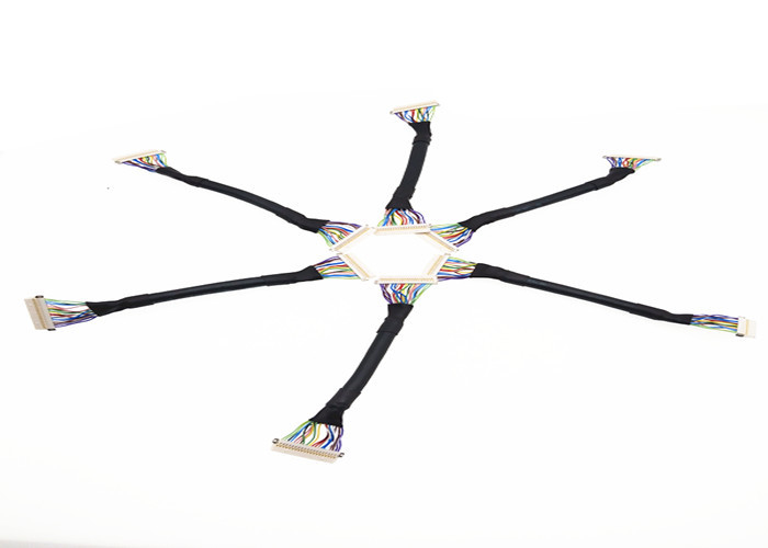  DF19 Connector LVDS Cable Assembly , 20 Pin LVDS Extension Cablefor For Laptop
