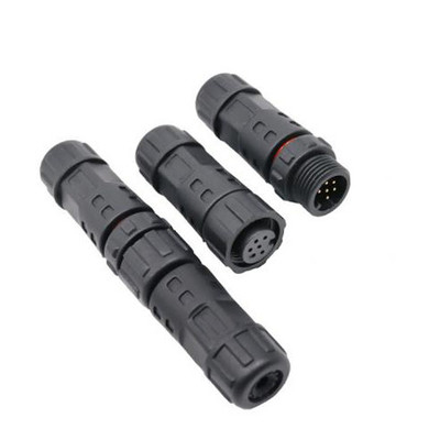 M12 3 Pin waterproof Circular Connector Cable Female Straight Molded for LVDS Display OEM/ODM