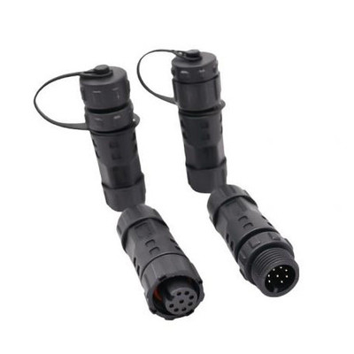 M12 3 Pin waterproof Circular Connector Cable Female Straight Molded for LVDS Display OEM/ODM