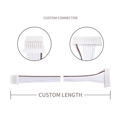 JST Lvds Cable Conector SHR-08V-S-B Or SSH-003T-P0.2-H TO Molex 51021-1000 PVC