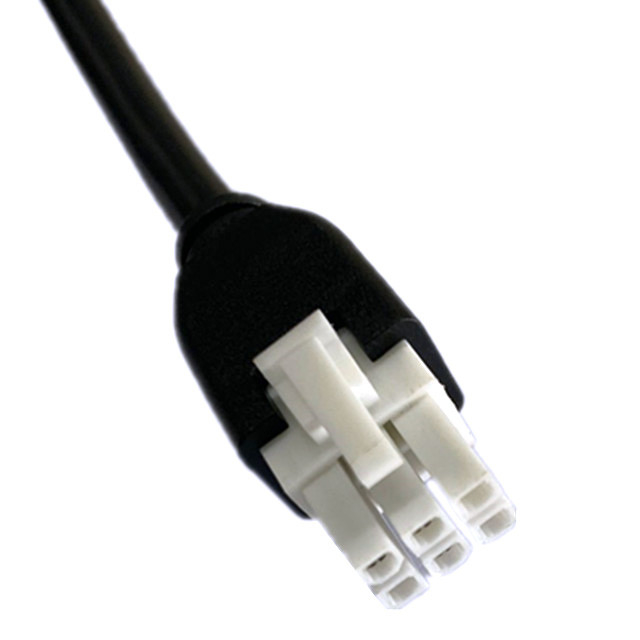 Custom Pitch 2 3 4 5 6 Pin Molex 5557 6pin 4.2mm Pitch Jacket Cable UL2464 20AWG*6C OD6.4mm BLACK