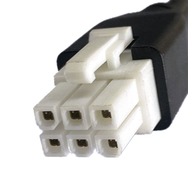 Custom Pitch 2 3 4 5 6 Pin Molex 5557 6pin 4.2mm Pitch Jacket Cable UL2464 20AWG*6C OD6.4mm BLACK