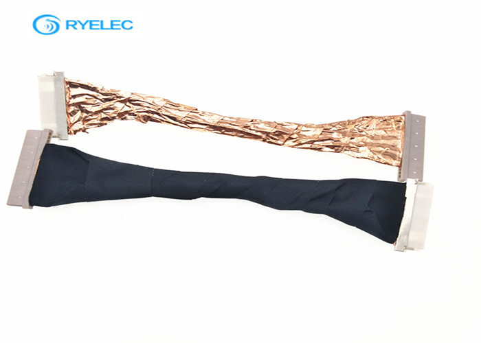 Shielding Insulation LVDS Cable Assembly 20 Pin  DF14-20S-1.25C To 20pin DF19-20S-1C