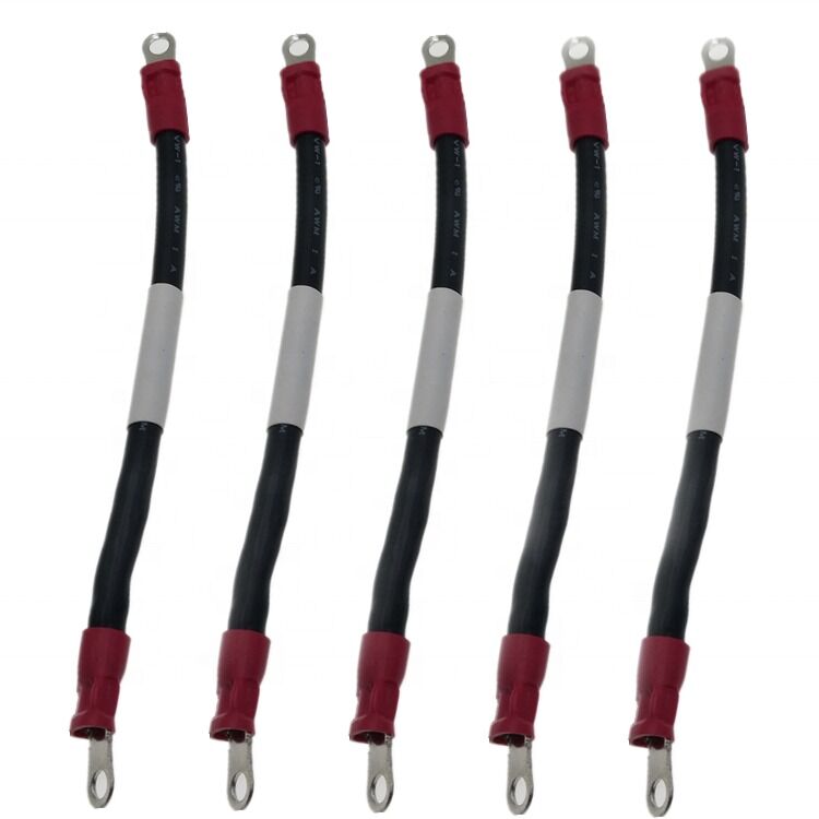 600V Insulated Bimetal Lug Crimping Terminal M5 Connector with Customizable Length for Electronic Applications