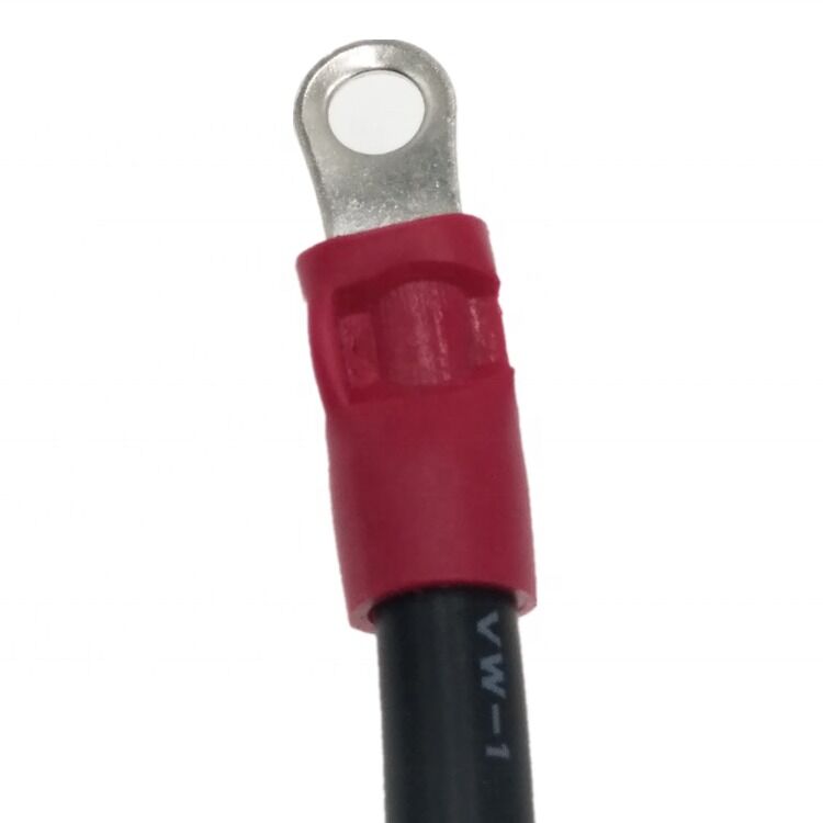 600V Insulated Bimetal Lug Crimping Terminal M5 Connector with Customizable Length for Electronic Applications