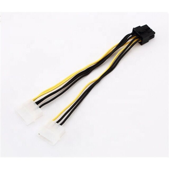 18AWG PVC PCI-E Power Cable 8 Pin Male to Dual 8Pin(6+2) Male GPU Power Splitter with Custom Length Options
