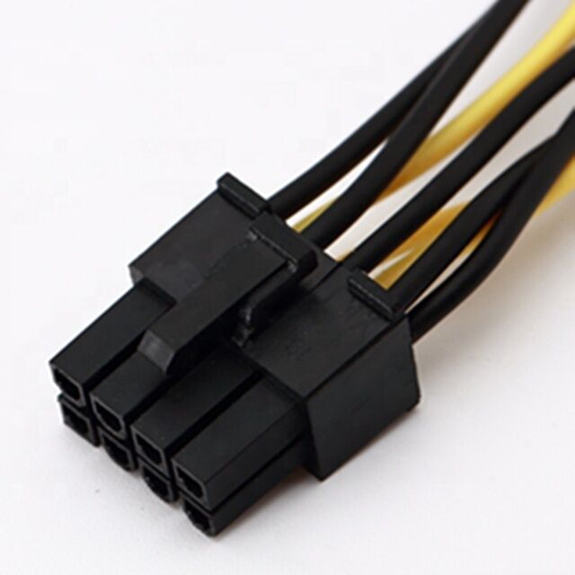 18AWG PVC PCI-E Power Cable 8 Pin Male to Dual 8Pin(6+2) Male GPU Power Splitter with Custom Length Options