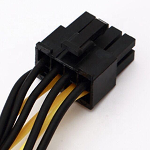 18AWG PVC PCI-E Power Cable 8 Pin Male to Dual 8Pin(6+2) Male GPU Power Splitter with Custom Length Options