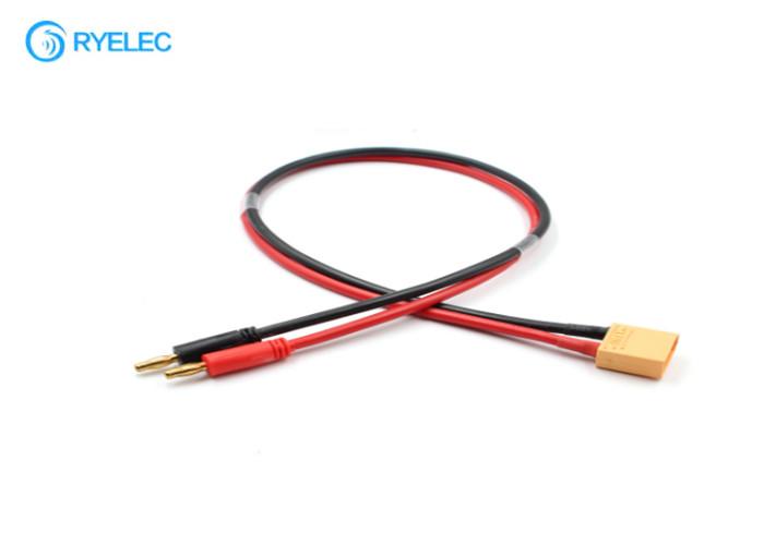 Battery Charging Cable Custom Wire Harness 4.0mm Banana To XT90 Male Female Plug supplier
