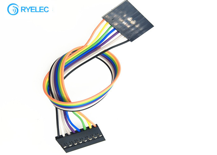 2.54mm Pitch Custom Wire Harness , Electrical Wiring Harness 8 Pin Female To Female For Printer