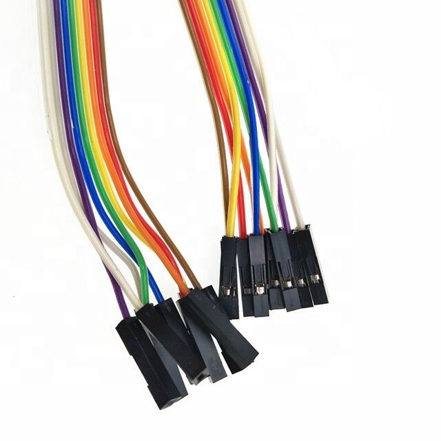 Customized Length 2.54mm Pitch RoHS Certified Flat Ribbon Cable for DB9 Dupont Connector