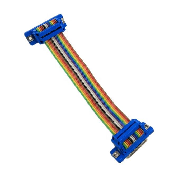 OEM ODM RS232 15Pin D-Sub Gold-plated Connector Flat Ribbon Cable Assembly with Customizable Length