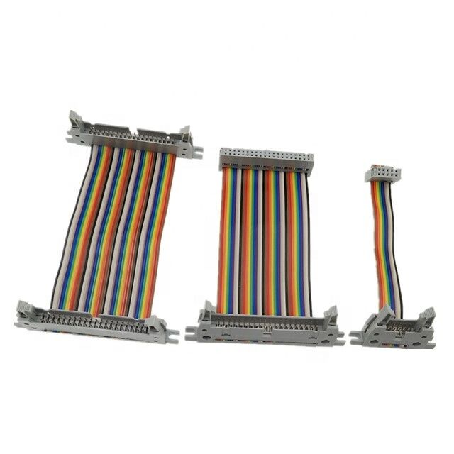 1.27mm Pitch 30AWG Gold-Plated IDC Connector Flexible Flat Ribbon Cable for Electronics