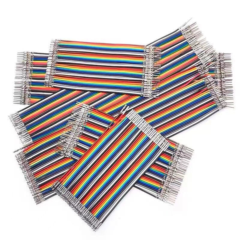 Customized Rainbow Harness Flat Ribbon Cable with PVC Insulation and 1.27mm Pitch IDC Connectors