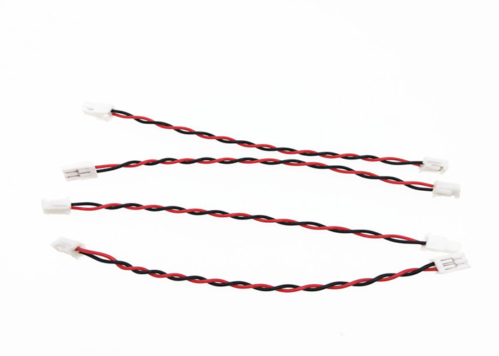 Red 28 Awg Custom Wire Harness 2 Pin Jst Zh 1.5mm Pitch Connector To 2 Pin Jst Gh 1.25mm Pitch