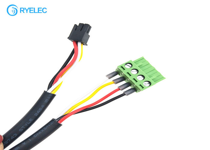 4 Pin Cable Harness 2EDG -5.08 Screw Terminal Block Crimped To 4pin Micro-Fit 3.0