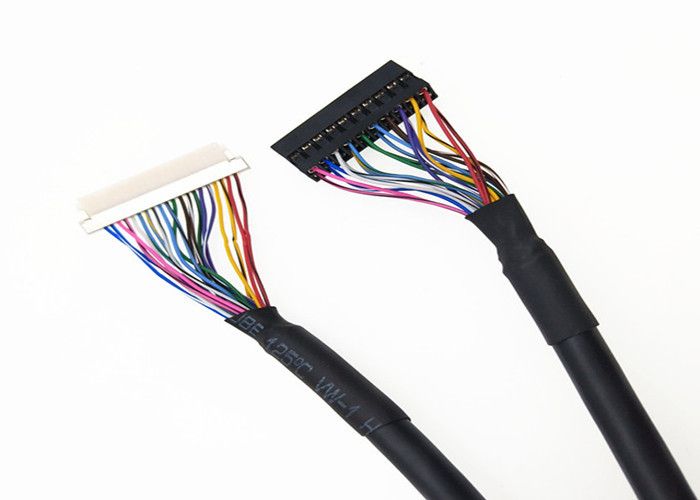 2*10 Pin Lcd Lvds Cable  DF19G-20S-1C 20 Pin Crimp Terminal To Dupont 2mm Pitch 2 Rows