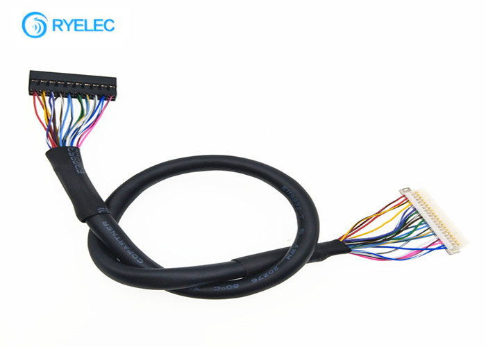 2*10 Pin Lcd Lvds Cable  DF19G-20S-1C 20 Pin Crimp Terminal To Dupont 2mm Pitch 2 Rows