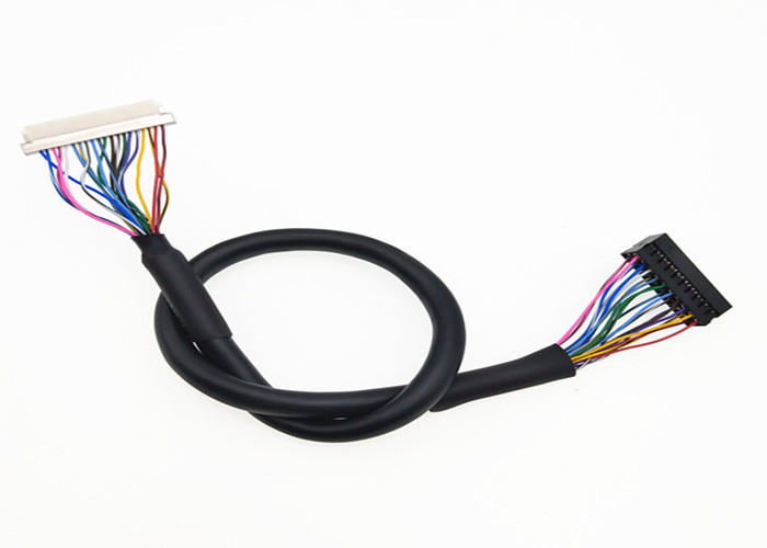 2*10 Pin Lcd Lvds Cable  DF19G-20S-1C 20 Pin Crimp Terminal To Dupont 2mm Pitch 2 Rows