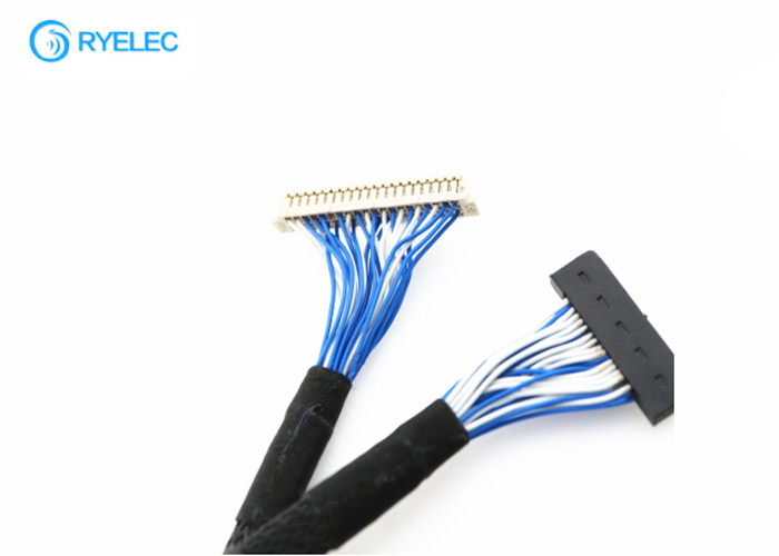 Consumer LVDS Cable Assembly 40 Pos 1.25mm DF13 Connector With 31 Pos 1mm Pitch DF9 Connector supplier