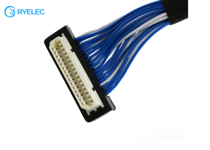 Consumer LVDS Cable Assembly 40 Pos 1.25mm DF13 Connector With 31 Pos 1mm Pitch DF9 Connector