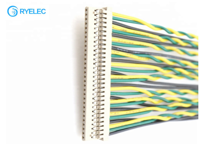 30 Pin LVDS Cable Assembly DF14-30S-1.25C To  DF13-40P Lcd Connector Loom With UL1061